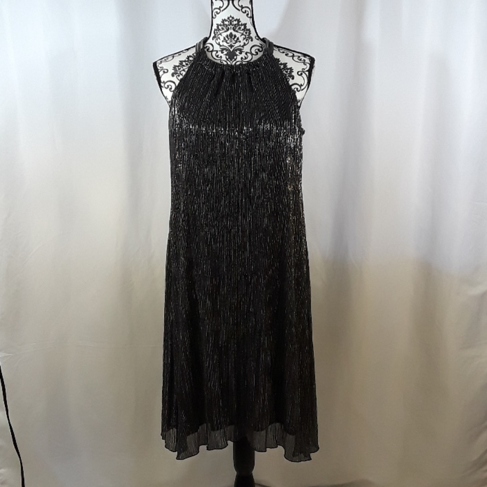 Alfani Petite Metallic Halter Dress